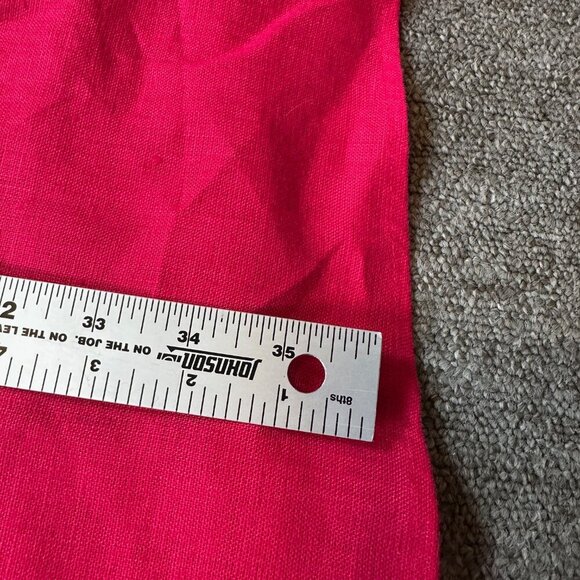 Anthropologie Maeve Melbourne Pink 100% Linen Summer Swing Dress Size Small - Picture 5 of 7
